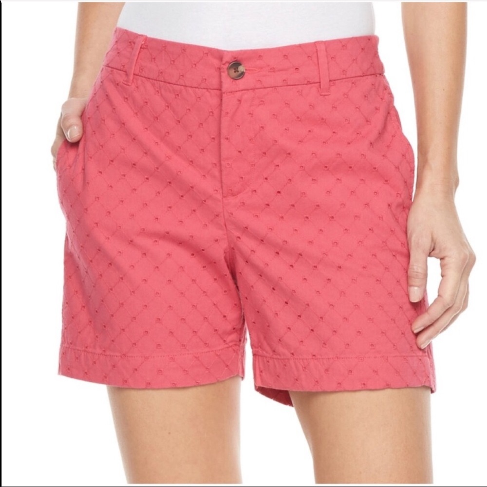 Croft & Barrow Eyelet Shorts size 18